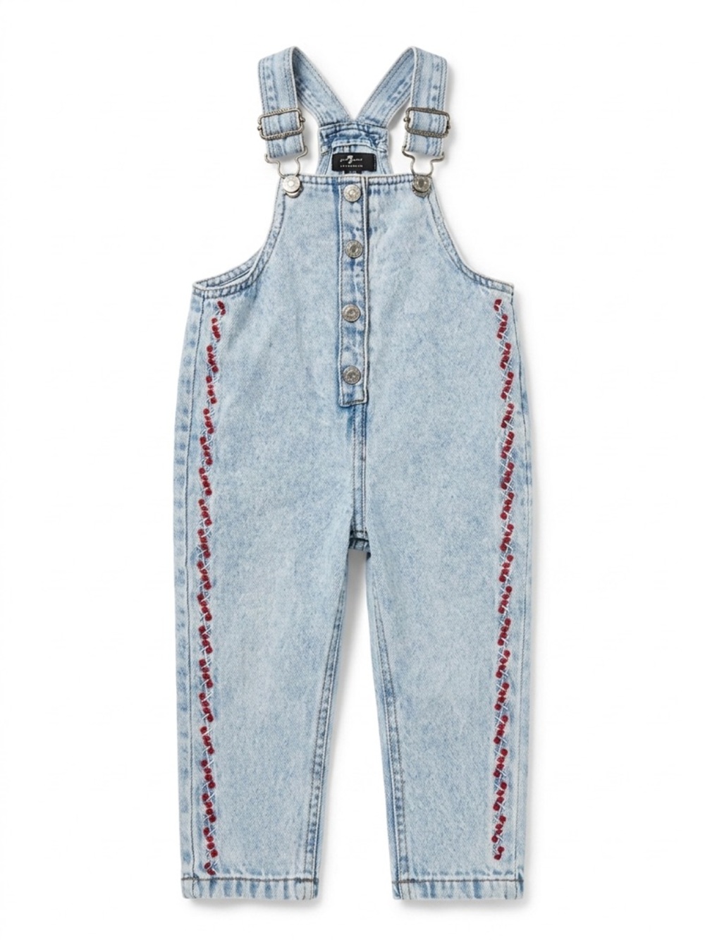7 For All Mankind Kids Denim Overalls 24M | Blue Jean One Piece 90s Style